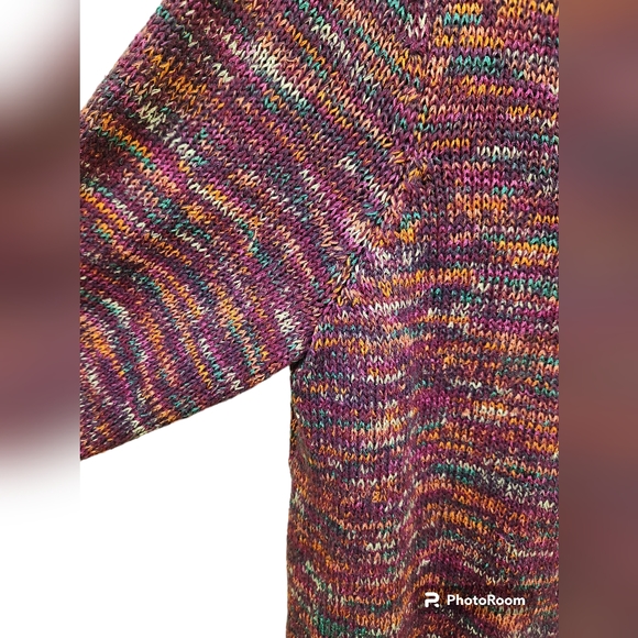 Easy quarter sleeve colorful  sweater - Picture 4 of 5